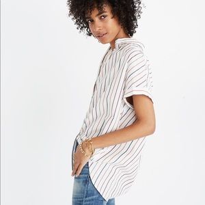 Madewell Multicolored Striped Courier Button-Down